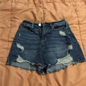 SO Women's Distressed Blue Jean Shorts